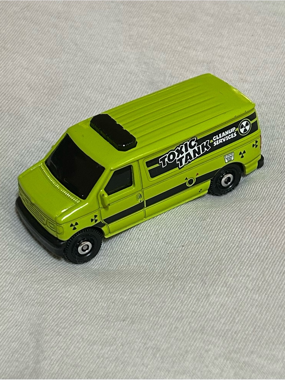 Matchbox Ford Panel Van (Toxic Tank Cleanup Services - Lime Green)
